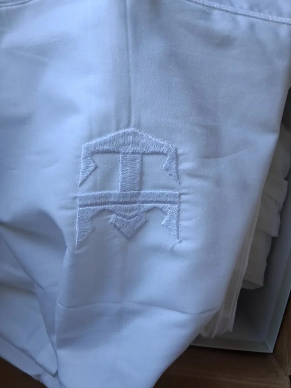 OPEN BOX Royal Carribean  Bedding Collection White QUEEN 100%  5PCS Bedding Set